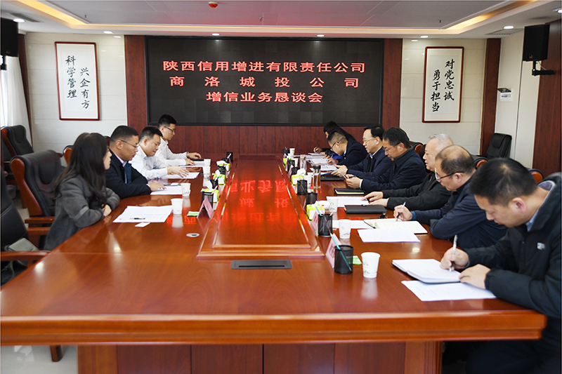 陜西增信公司黃福臣總經理一行蒞臨公司調研指導工作